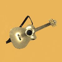 24K Gold Guitar