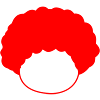 Afro (Red) - Groovy.