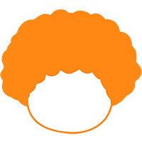 Afro (Orange) - Groovy.