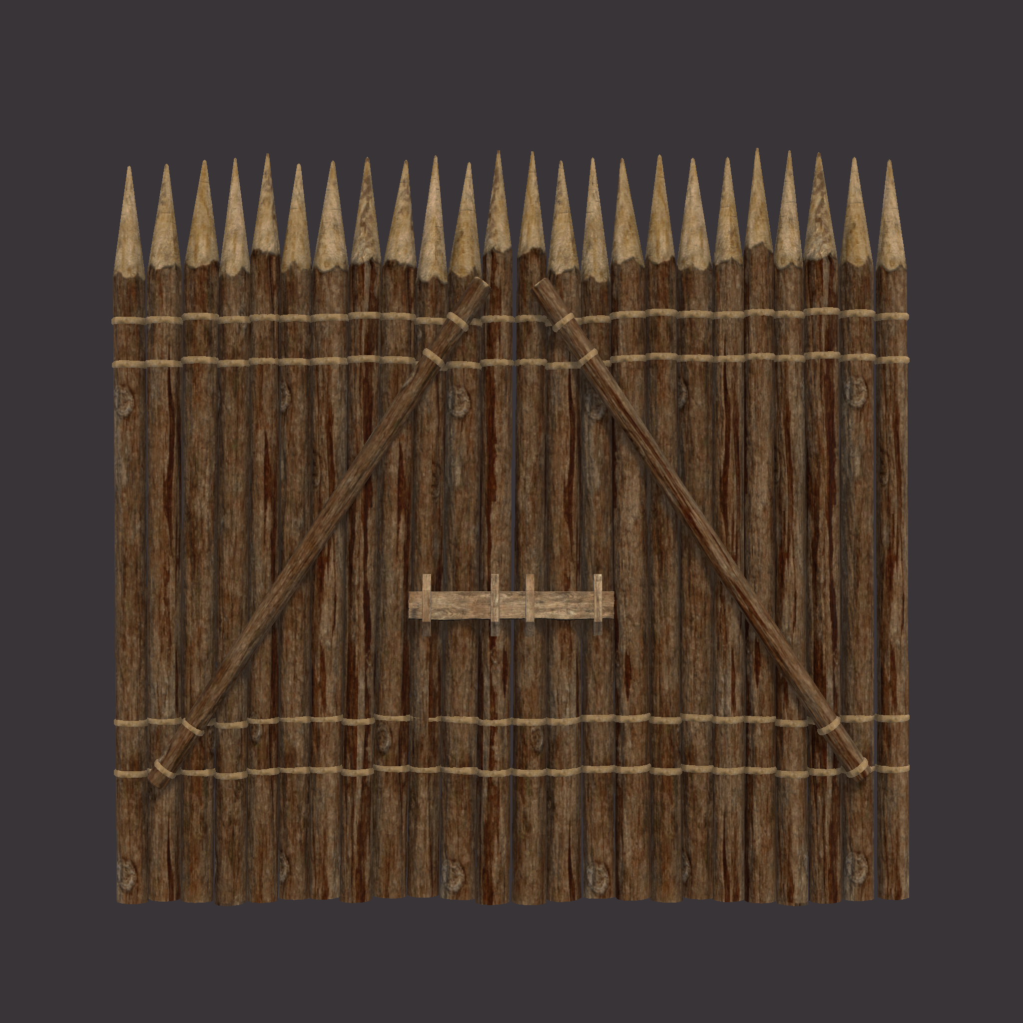Log Fortress Gate (Skin)