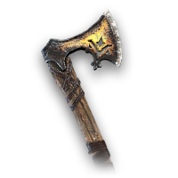 Small Carved Poleaxe - skin