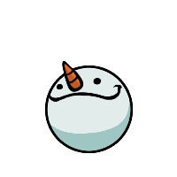 Smug Snowman Face