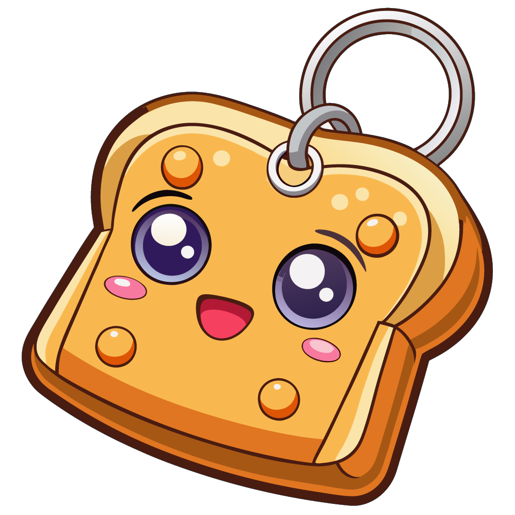 Bread Slice Keychain