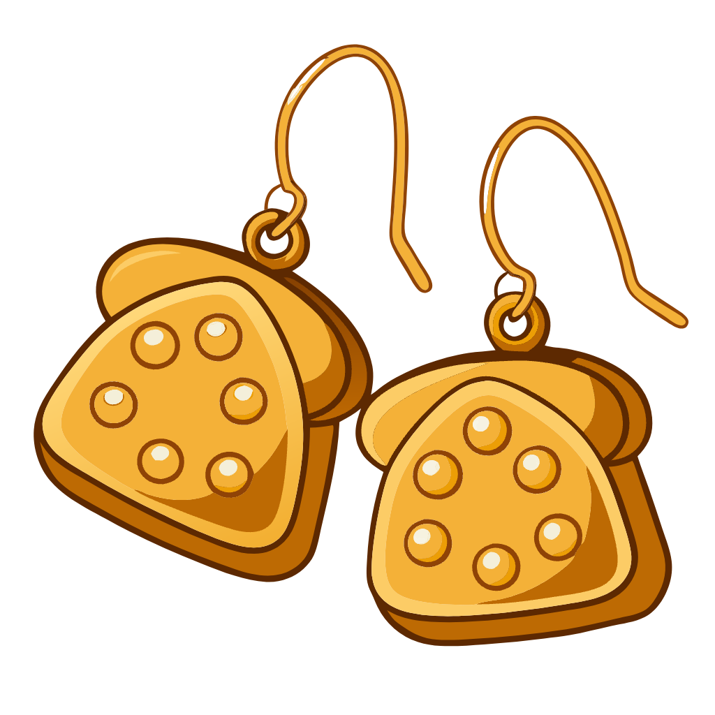 Bread Earrings