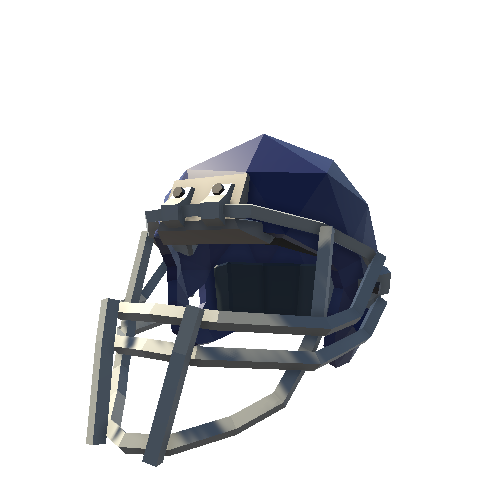 American Football Helmet Blue