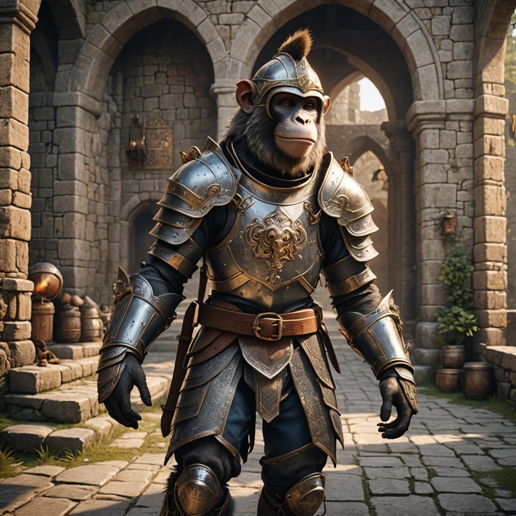 Plate Armor Monkey