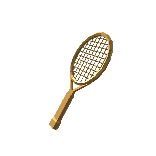 Tennis Racket Gold