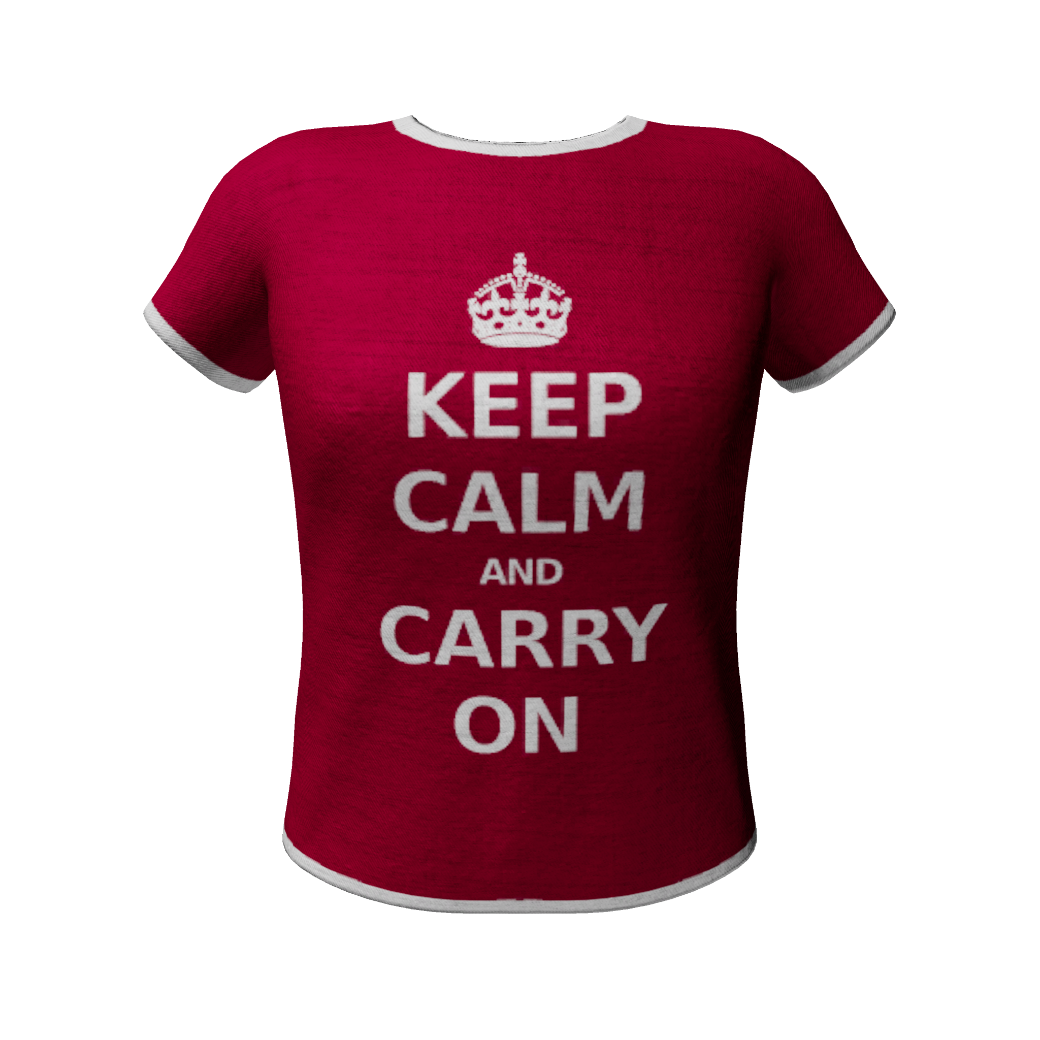 Character Keep Calm And Carry On Pattern