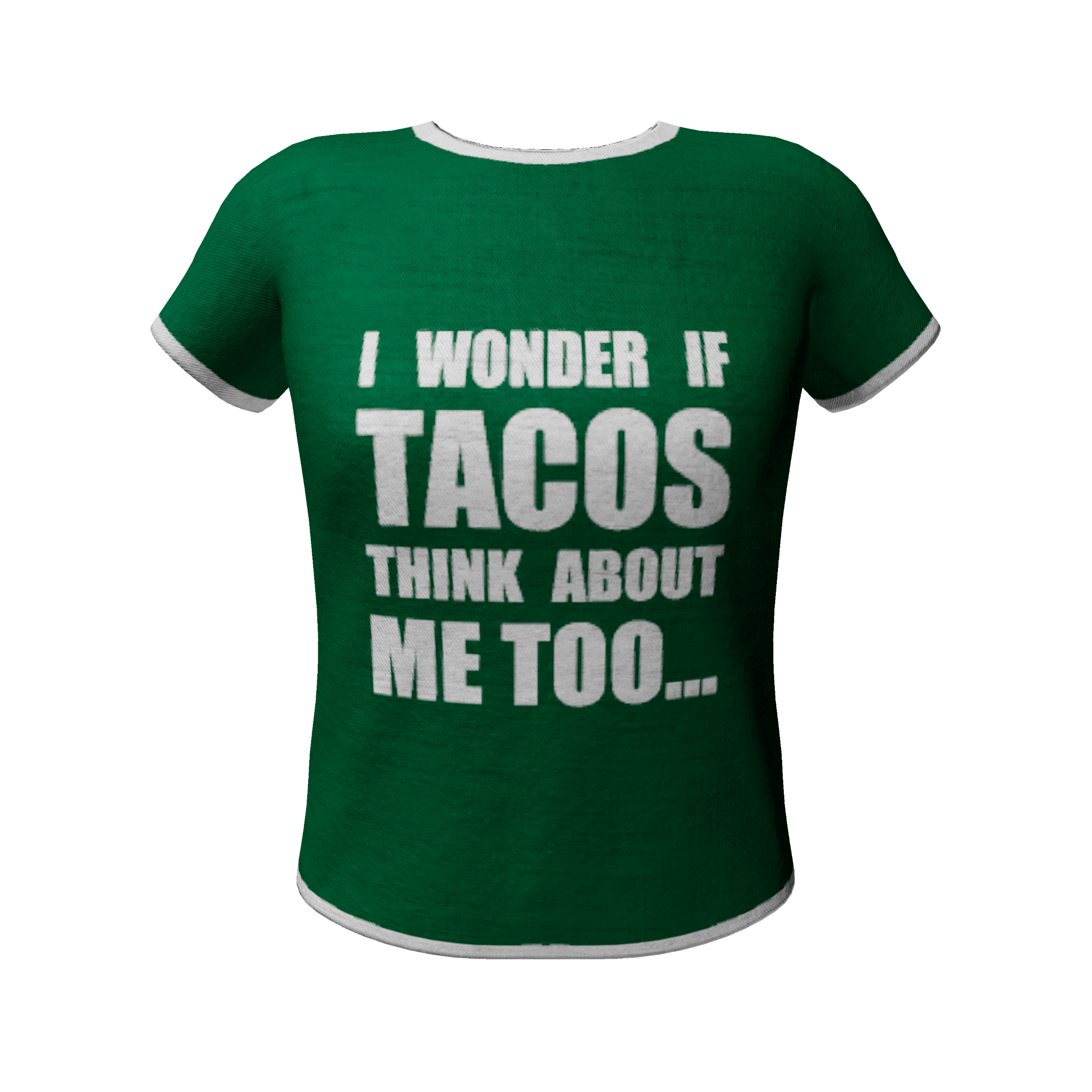 Character I Wonder If Tacos Think About Me Too... Pattern