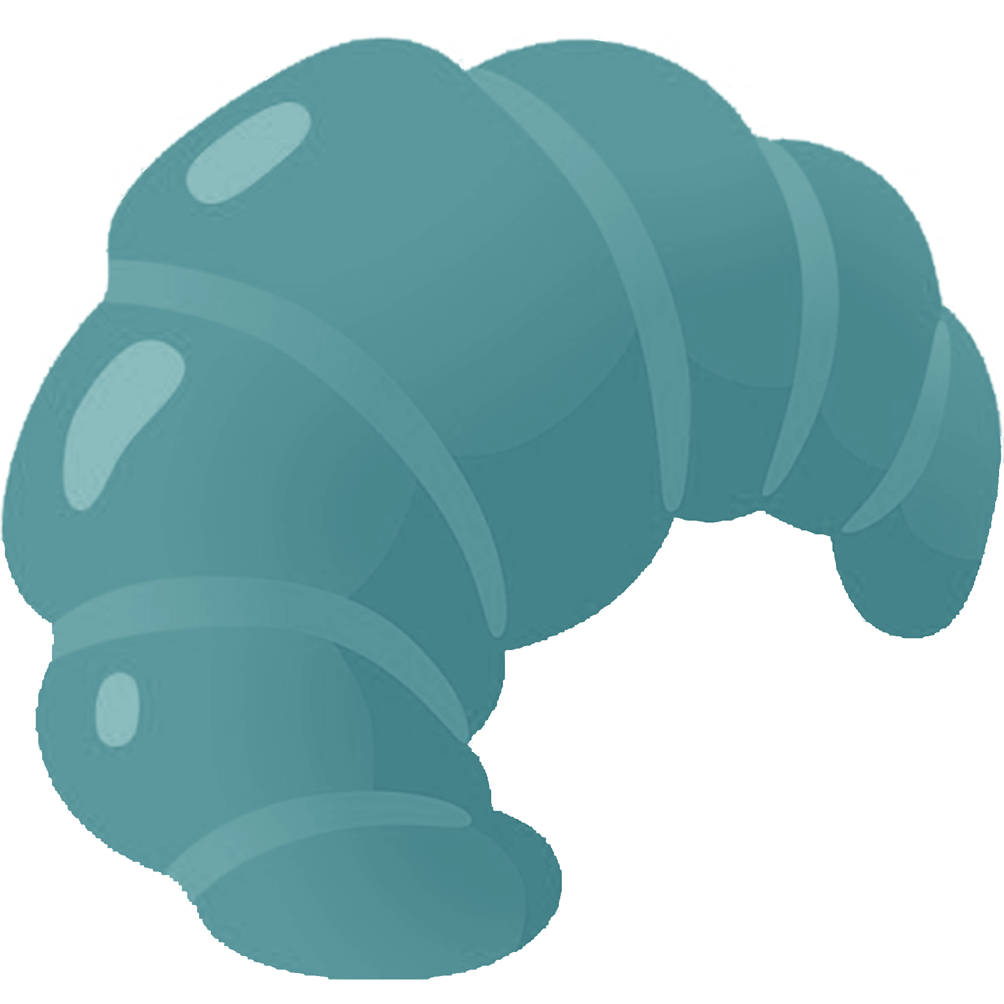 Cyan Croissant