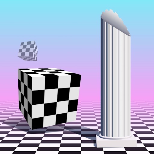 Vaporwave Cubes 2