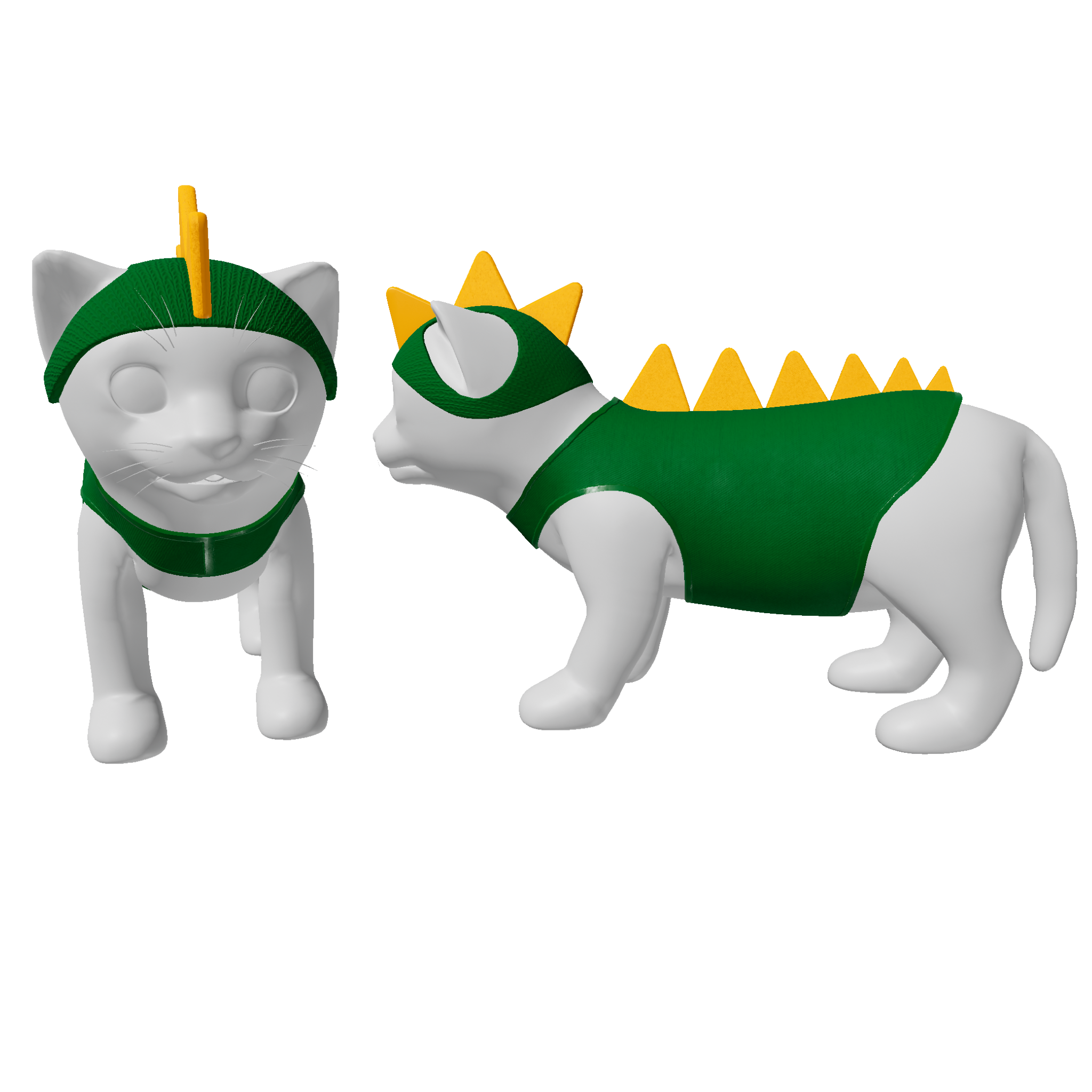 Cat 2 Piece Dinosaur Outfit