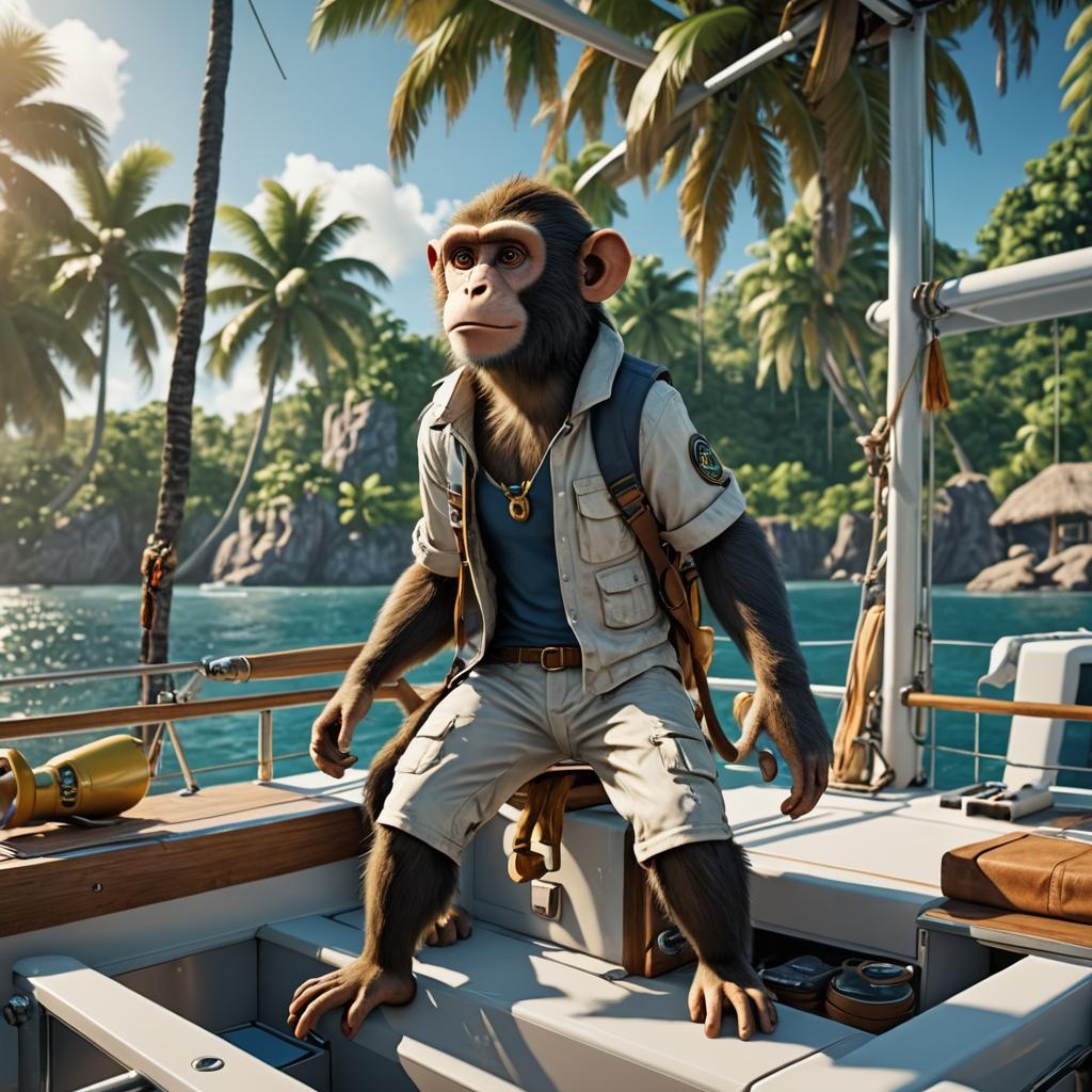 Boating Monkey