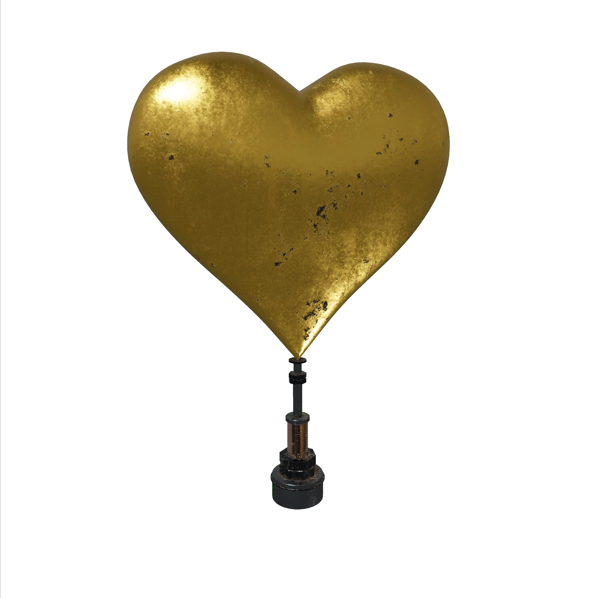 Heart Gold Hood Ornament