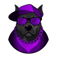 Purple Swag Dog