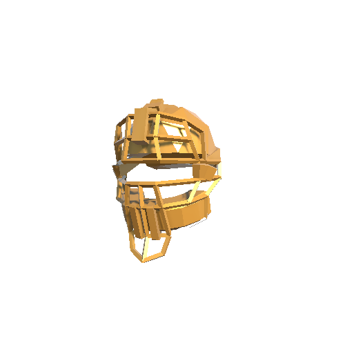 Baseball Helmet Gold