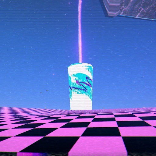 Vaporwave Waterfall