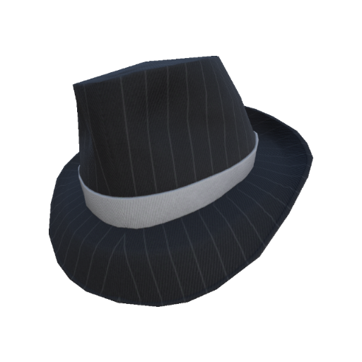 Grey Striped Fedora