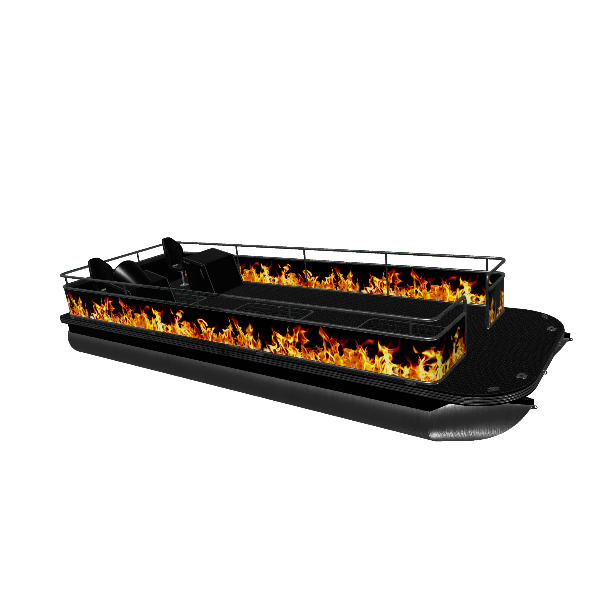 Pontoon Flame Pattern