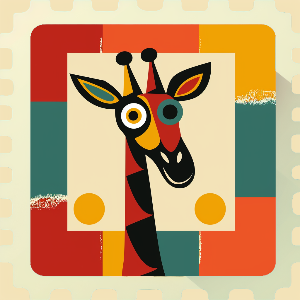 Giraffe Cubist