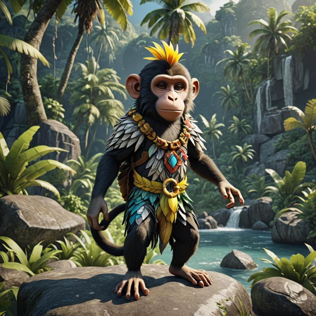 Feather Armor Monkey