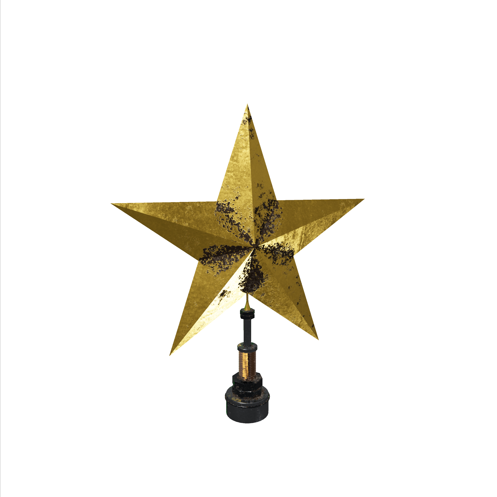 Star Gold Hood Ornament