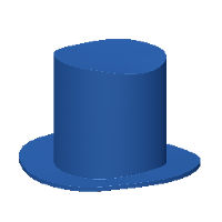 Top Hat - Blue