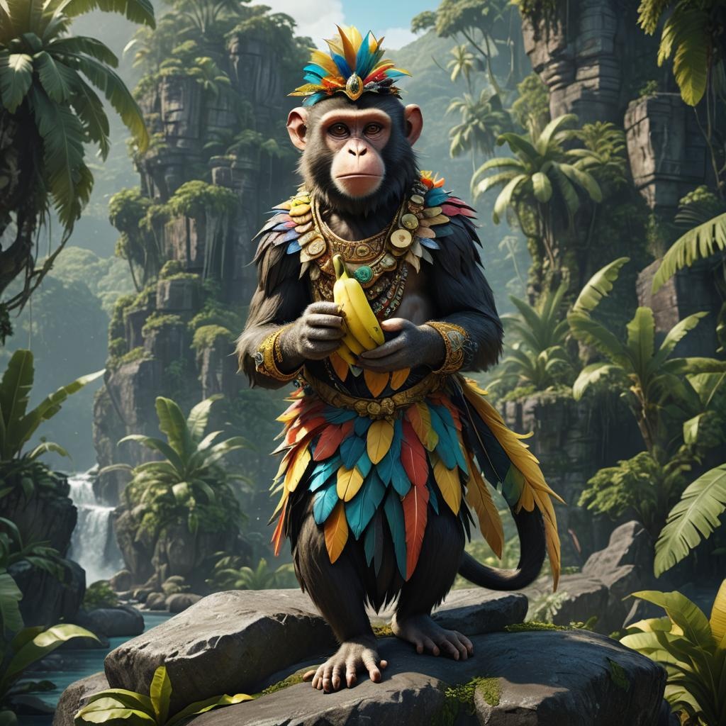 Feather King Monkey