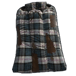 Blue Plaid Sleeping Bag