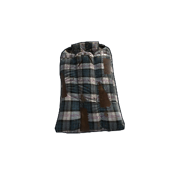 Blue Plaid Sleeping Bag