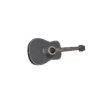 Black Acoustic Guitar