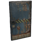 Hazard Metal Door