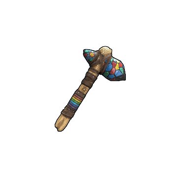 Mosaic Stone Hatchet