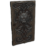 Wolf Den Wooden Door