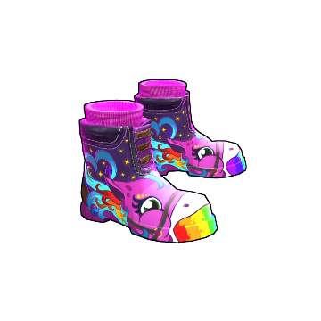 Rainbow Pony Boots