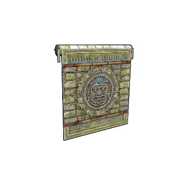 Ruin Garage Door