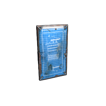 Blueprint Metal Door
