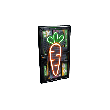 Neon Carrot Door