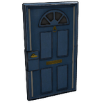 Blue Exterior Door