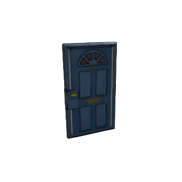 Blue Exterior Door