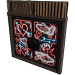 Neon Love Metal Double Door
