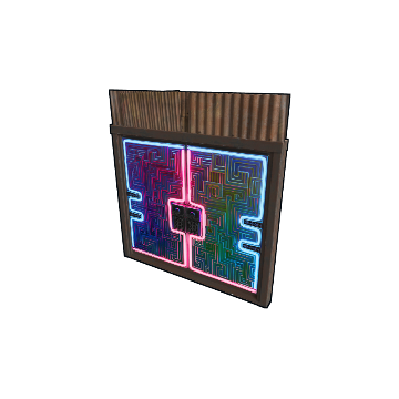 Neon Bismuth Metal Double Door