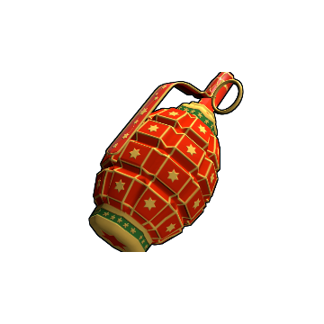 Red Christmas Grenade