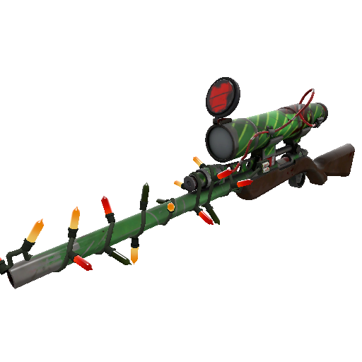 Strange Festivized Elfin Enamel Sniper Rifle (Battle Scarred)