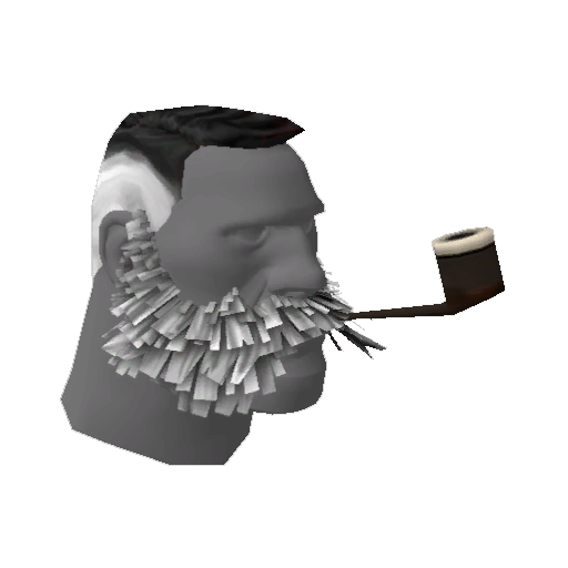 Lord Cockswain's Novelty Mutton Chops and Pipe