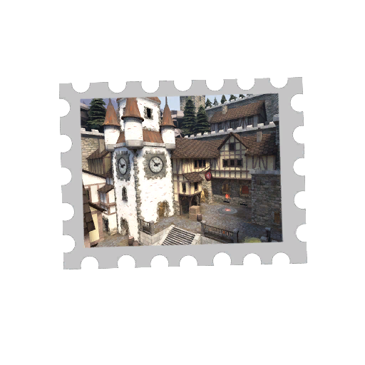 Map Stamp - Burghausen