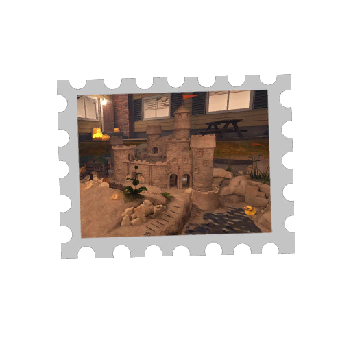 Map Stamp - Sandcastle