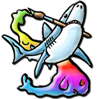 Painter Shark - Community Supporter Pin