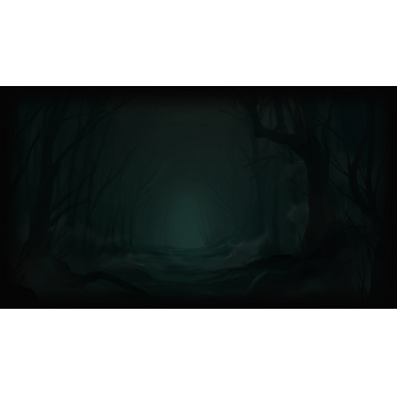 scary cartoon forest background