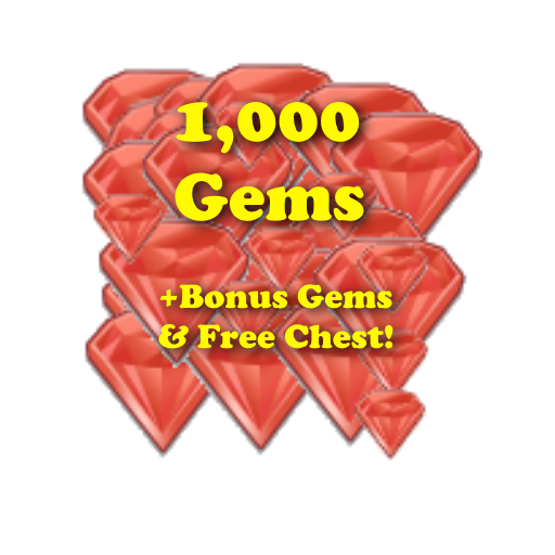 1,000 Gems (+10% Gems & Standard Chest Bonus)